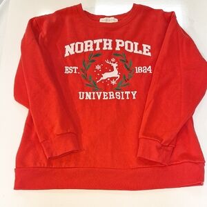 Womens North Pole Red Sweatshirt